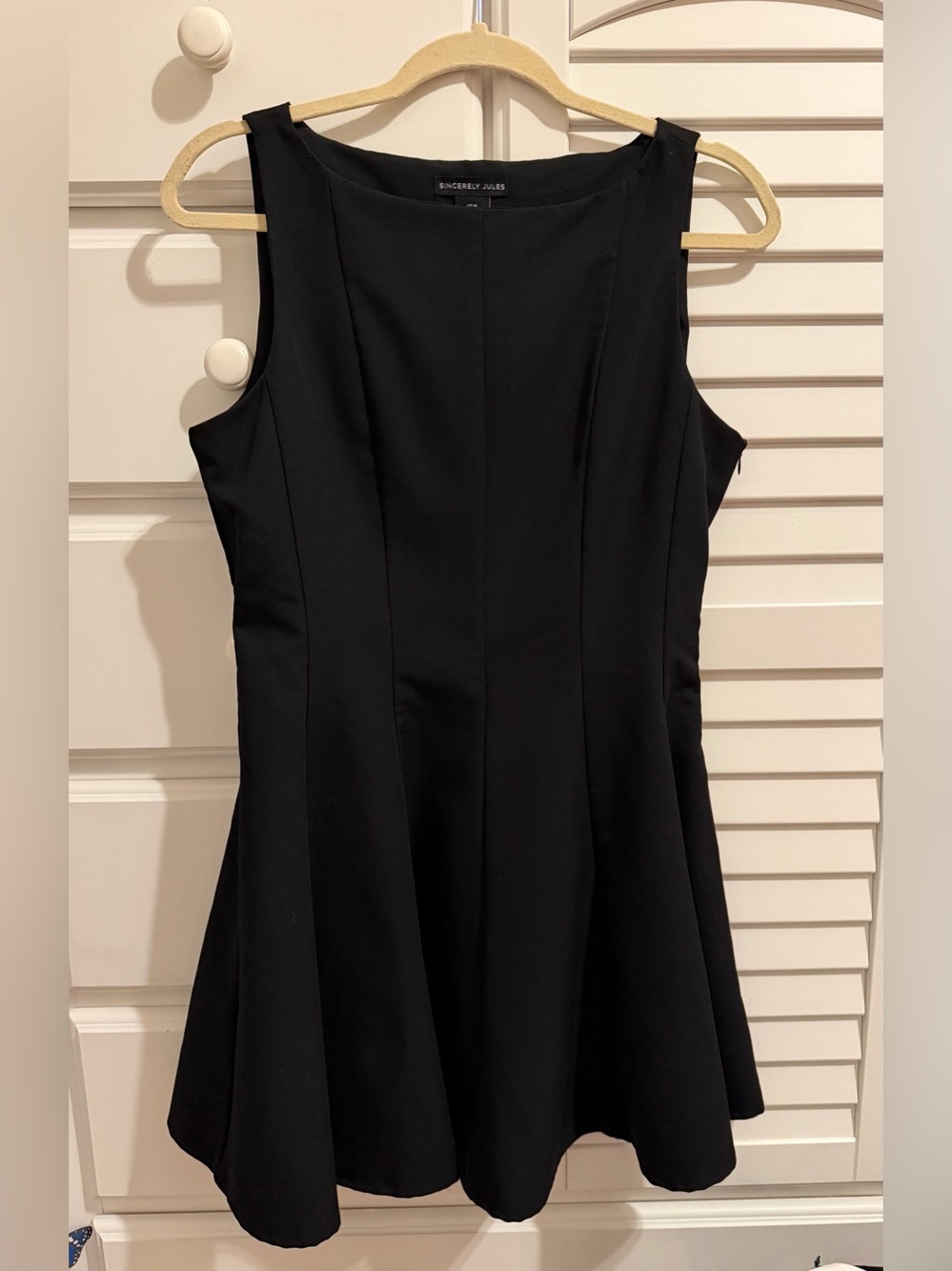 Sincerely Jules Black Sleeveless Fit & Flare Mini Dress